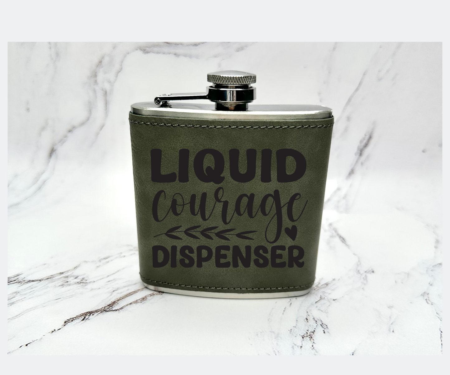 Leather Flasks with Ready Made Designs