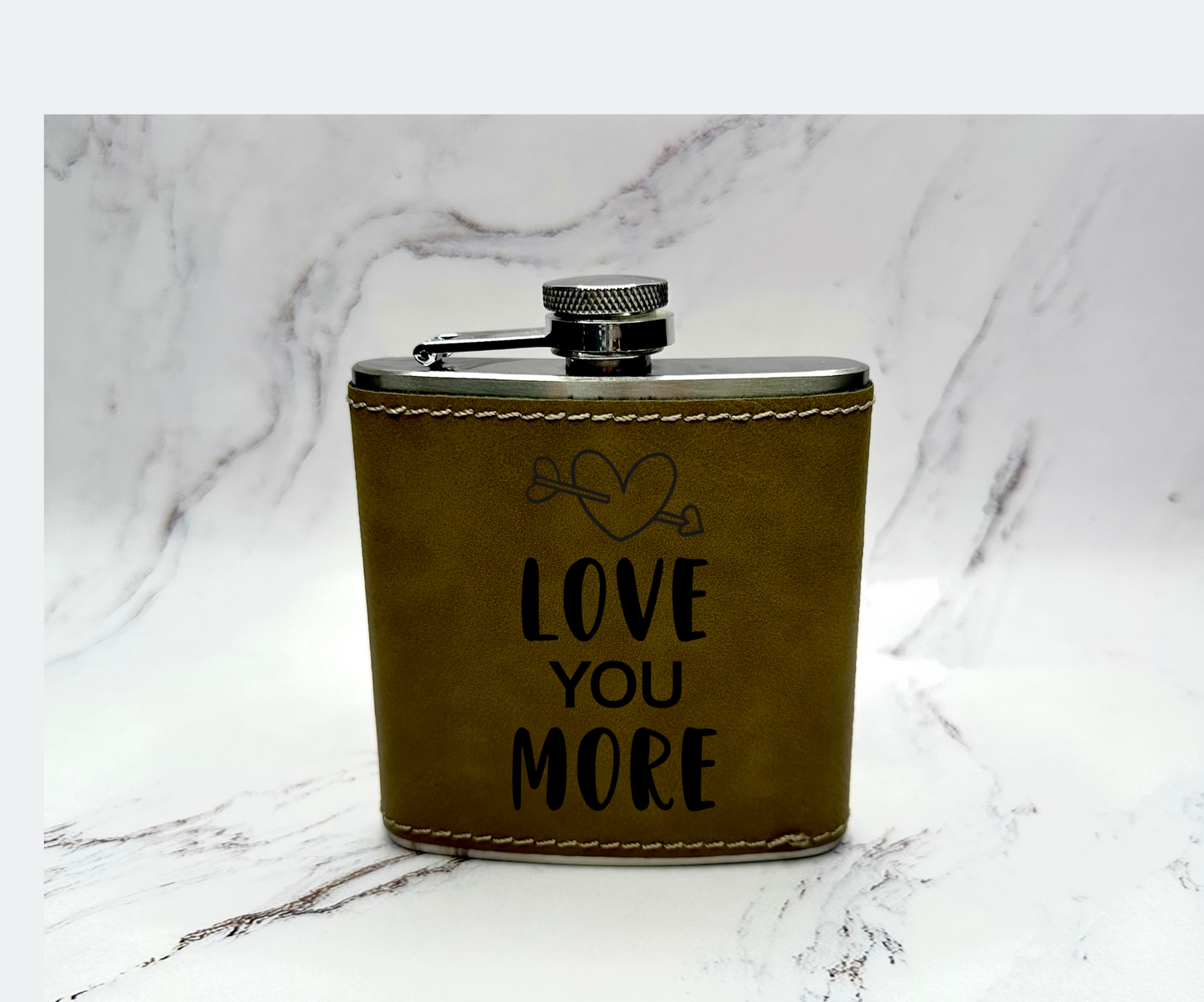 Leather Flasks with Ready Made Designs