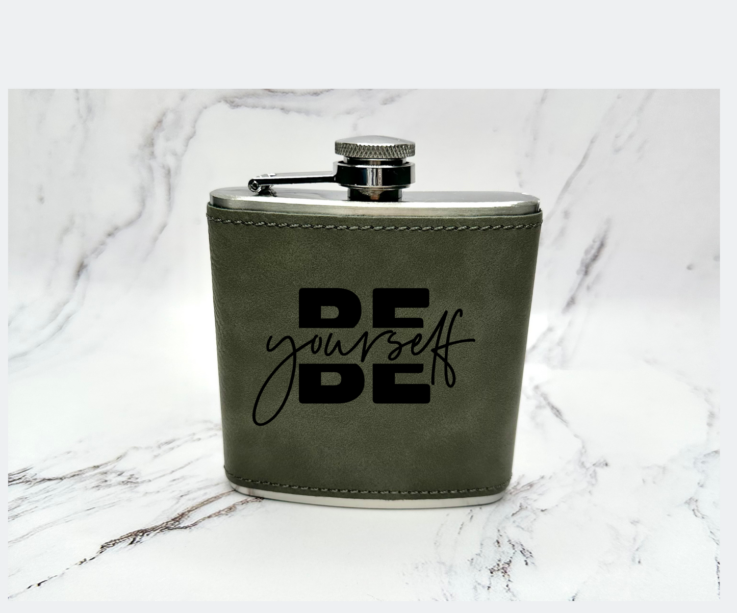 Leather Flasks with Ready Made Designs