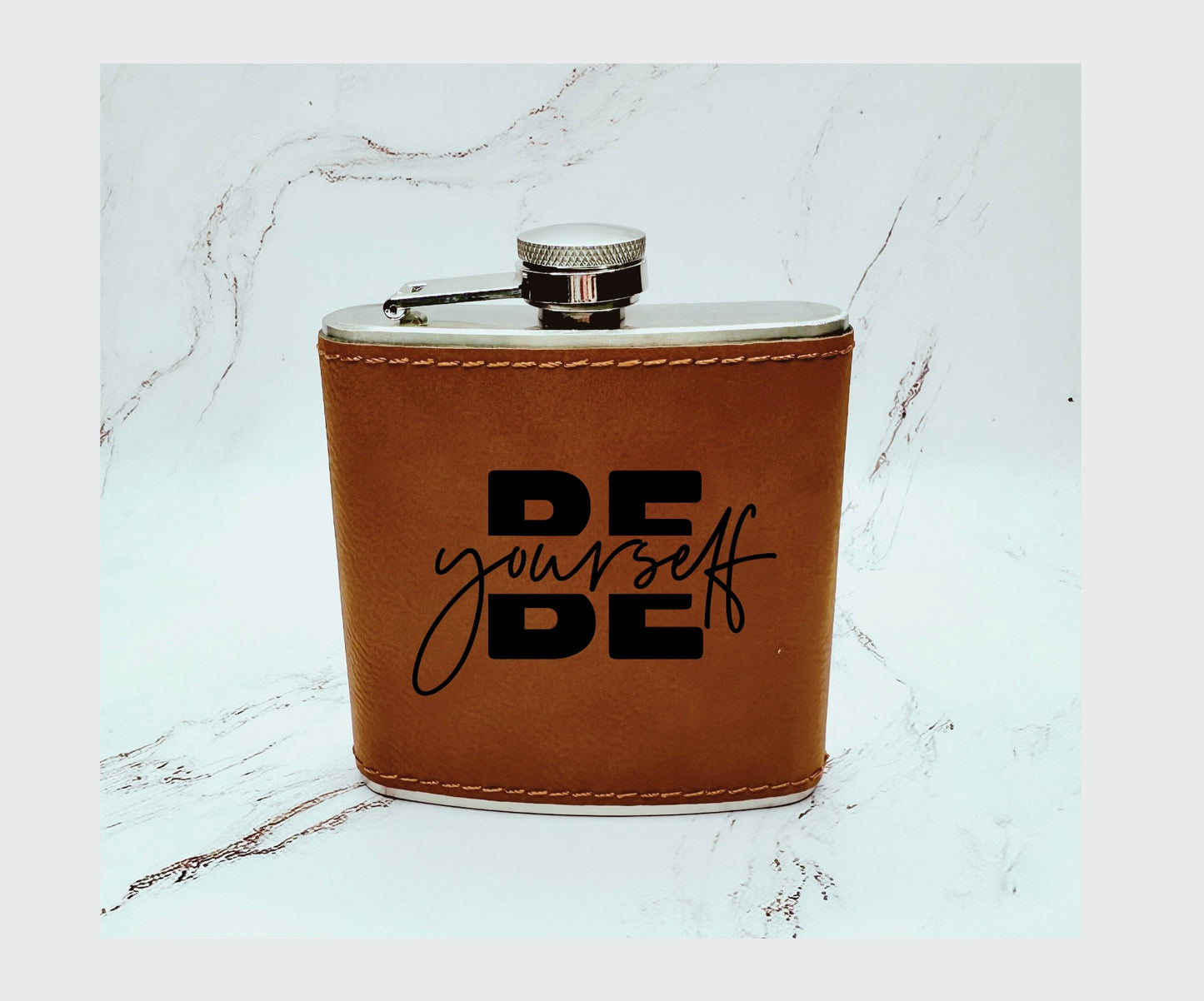 Leather Flasks with Ready Made Designs