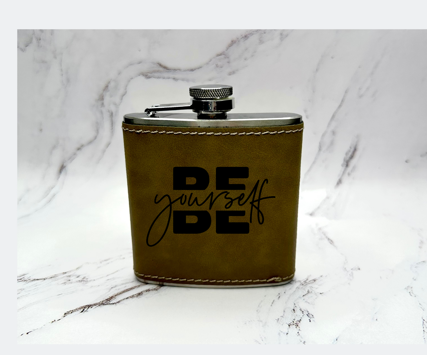 Leather Flasks with Ready Made Designs