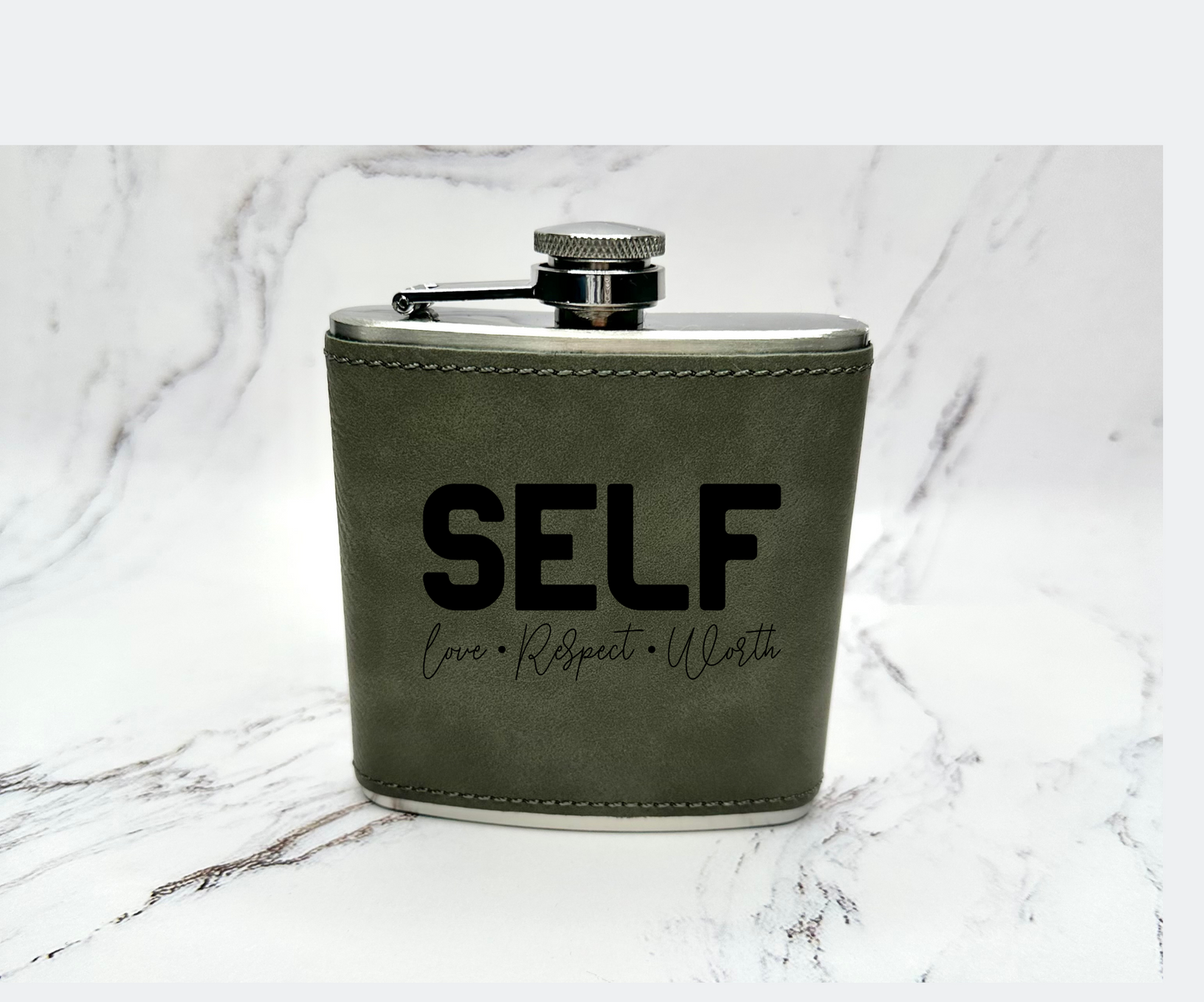 Leather Flasks with Ready Made Designs