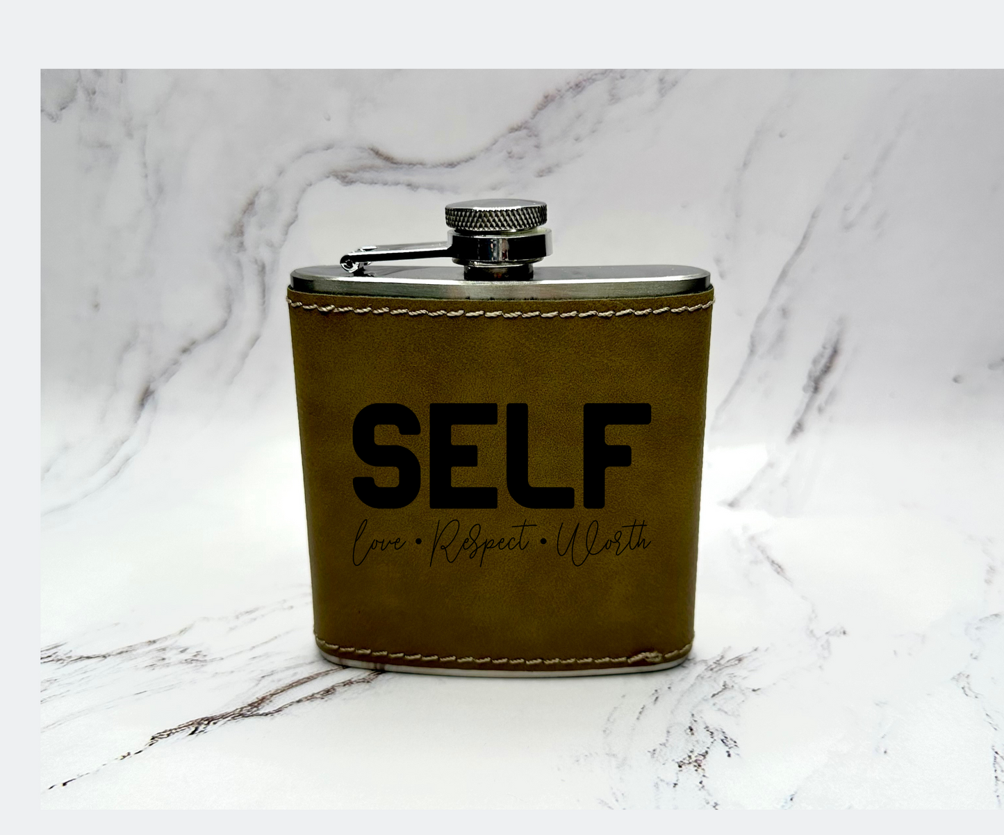 Leather Flasks with Ready Made Designs