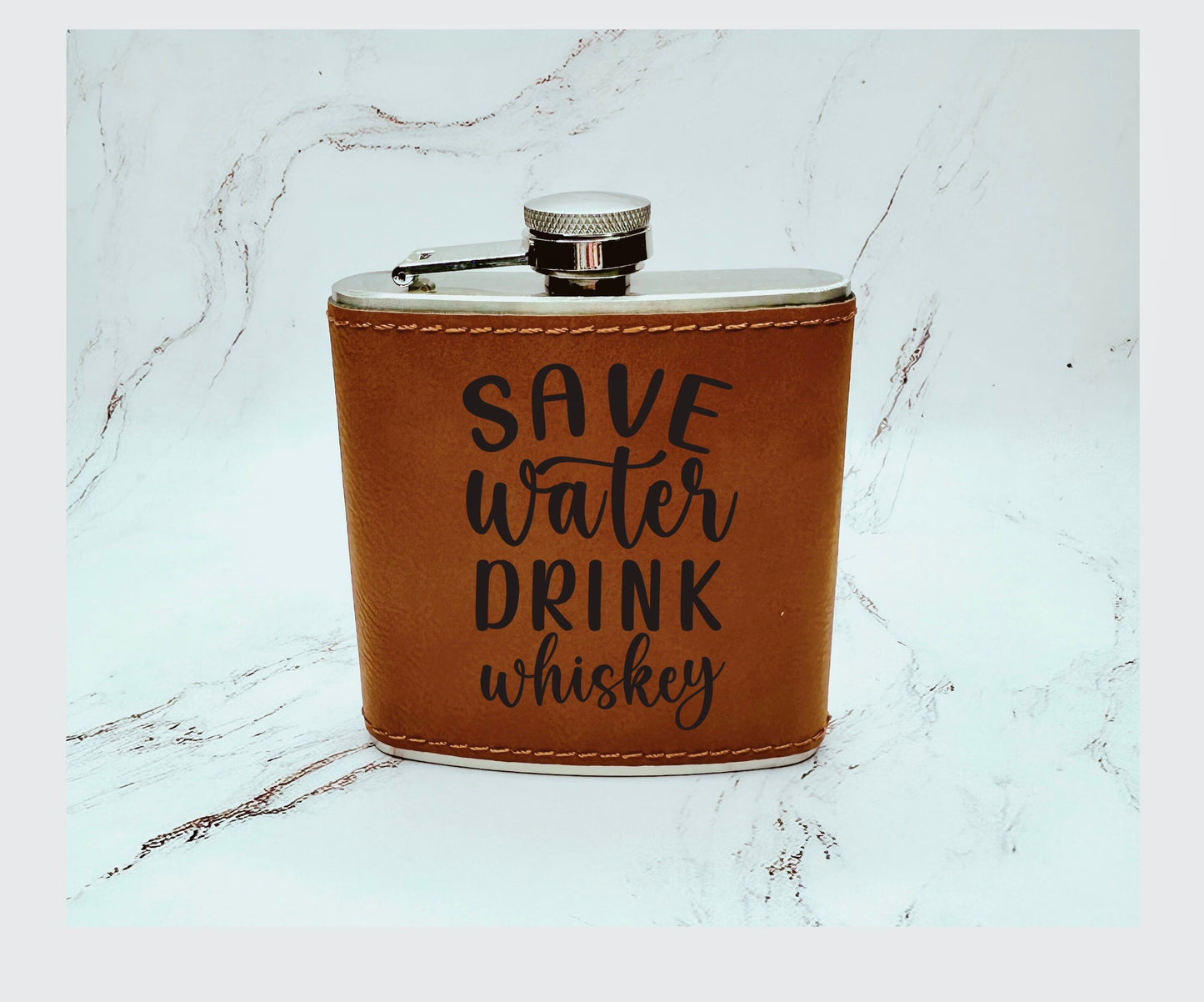 Leather Flasks with Ready Made Designs