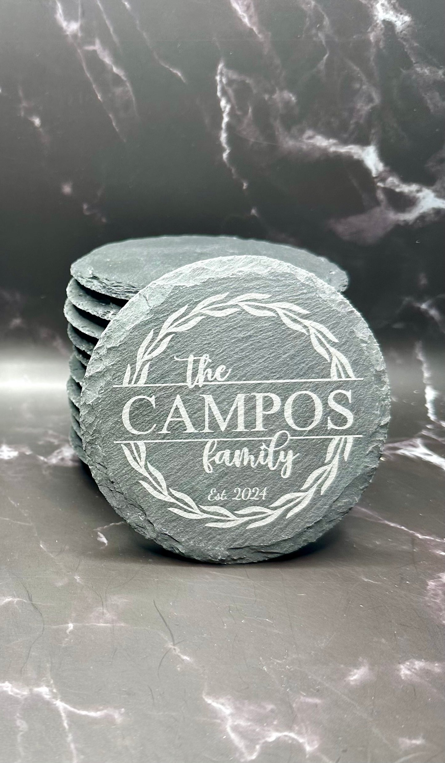 Slate Coaster Set