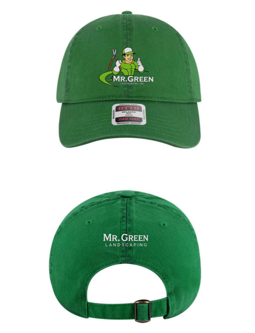 OTTO CAP® 6 Panel Low Profile Dad Hat Color: Kelly Green