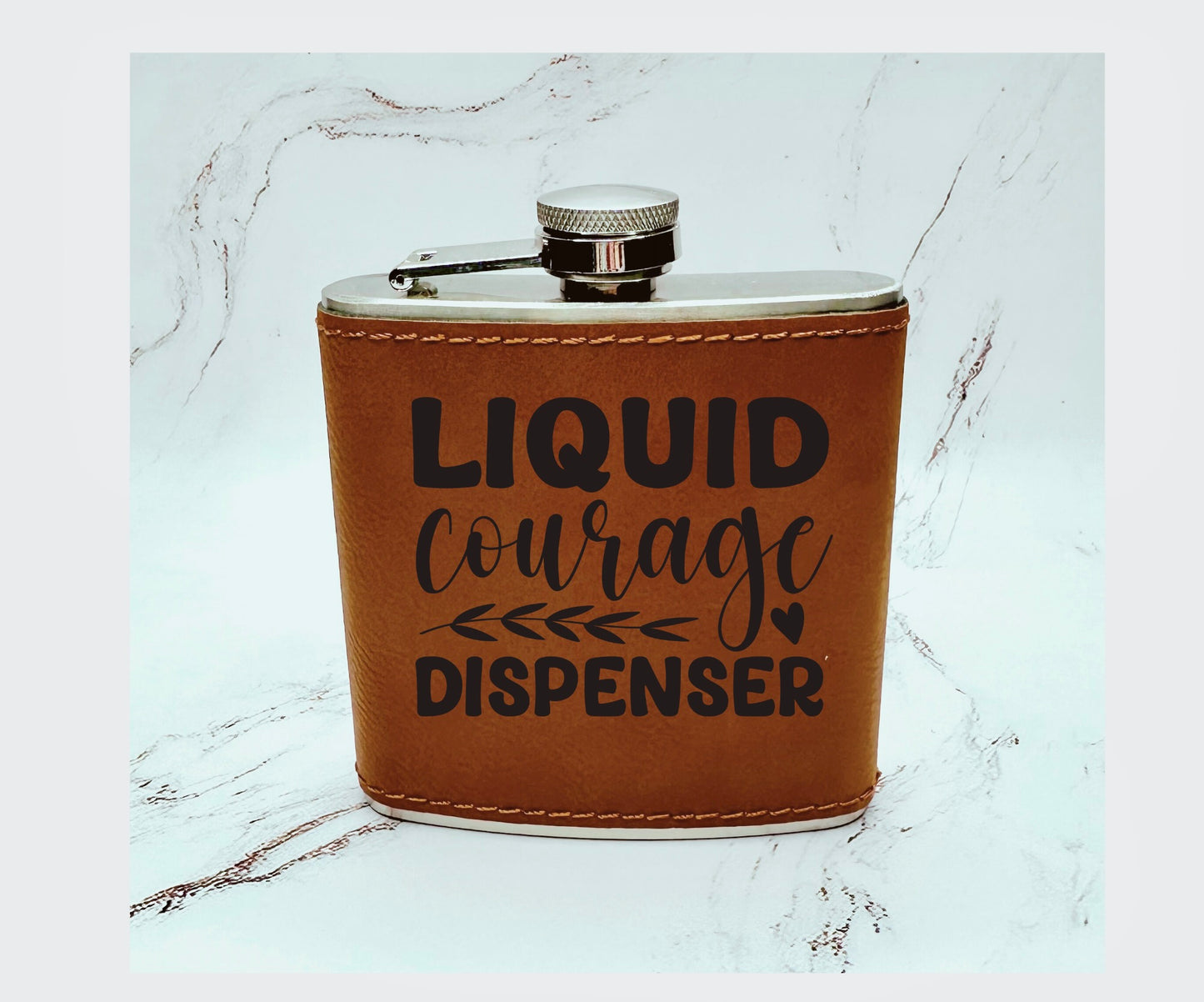Leather Flasks with Ready Made Designs