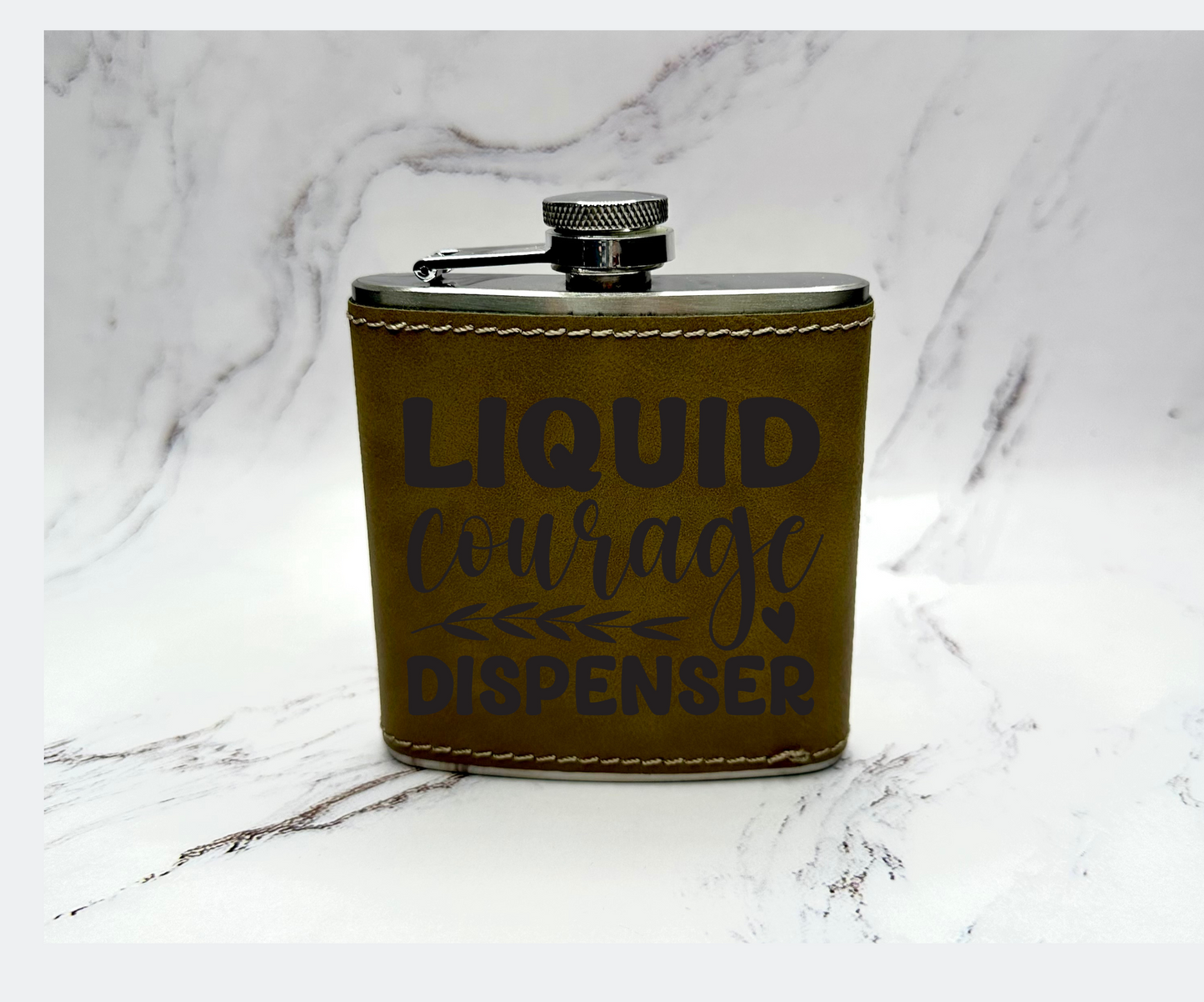 Leather Flasks with Ready Made Designs