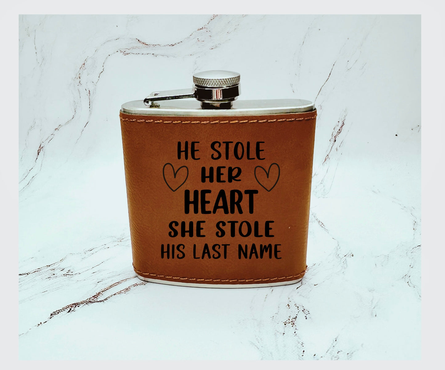 Leather Flasks with Ready Made Designs