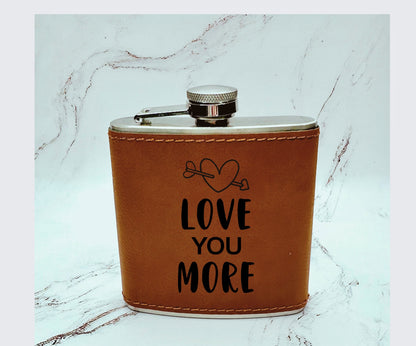 Leather Flasks with Ready Made Designs