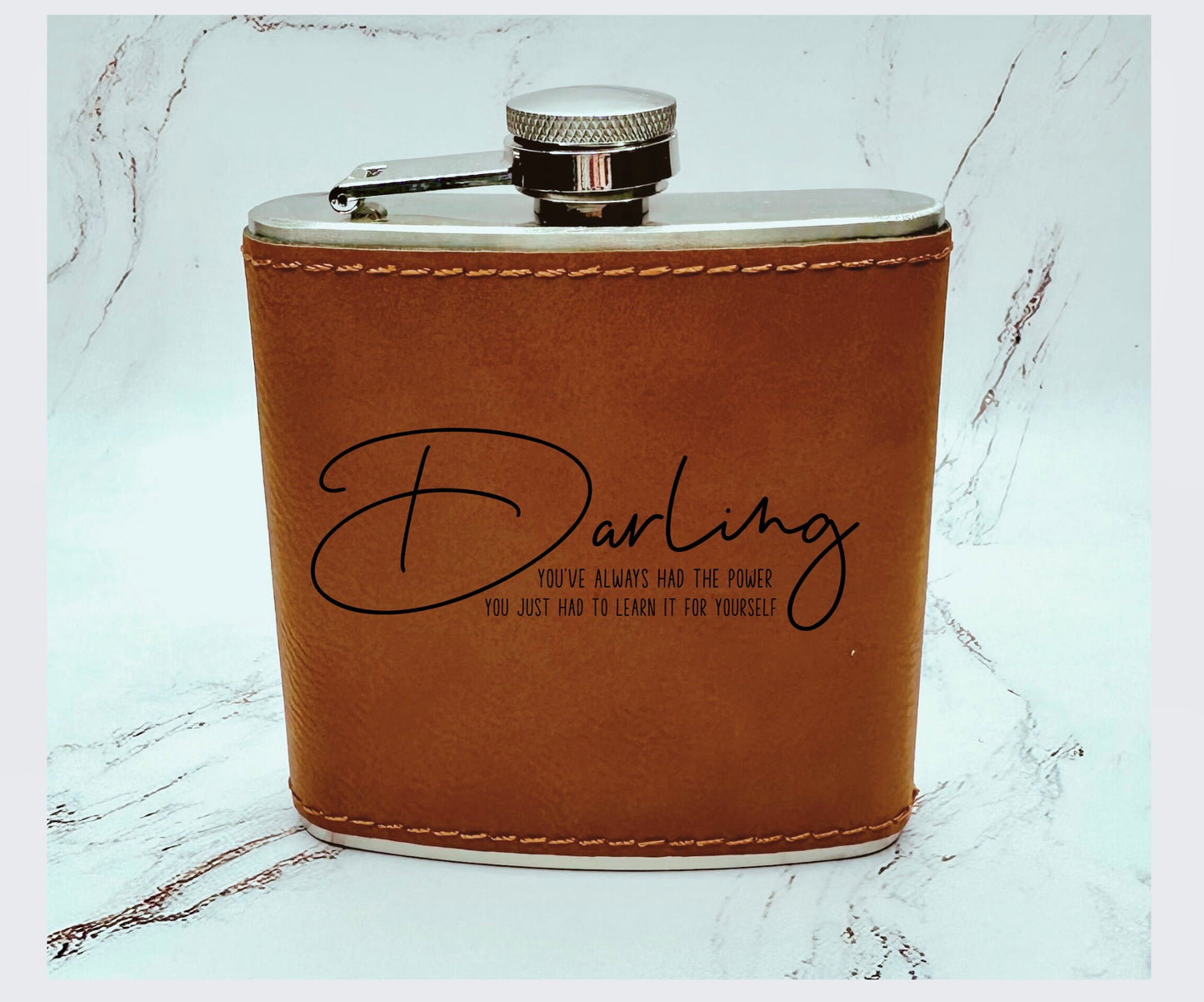Leather Flasks with Ready Made Designs