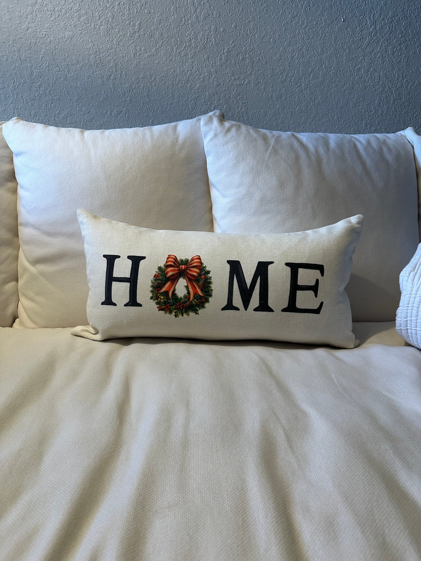 Double sided Fall & Christmas Pillow Cover