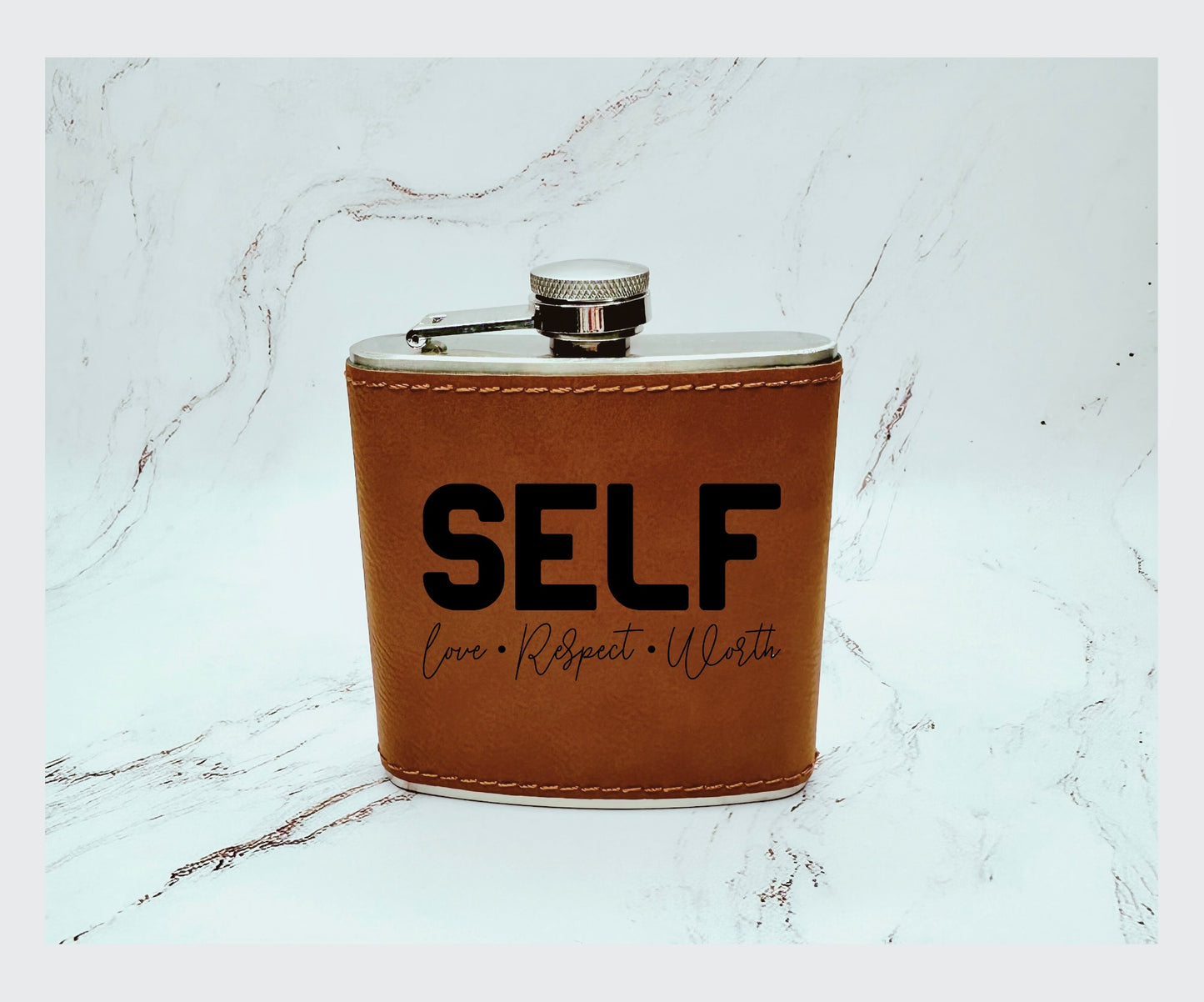 Leather Flasks with Ready Made Designs