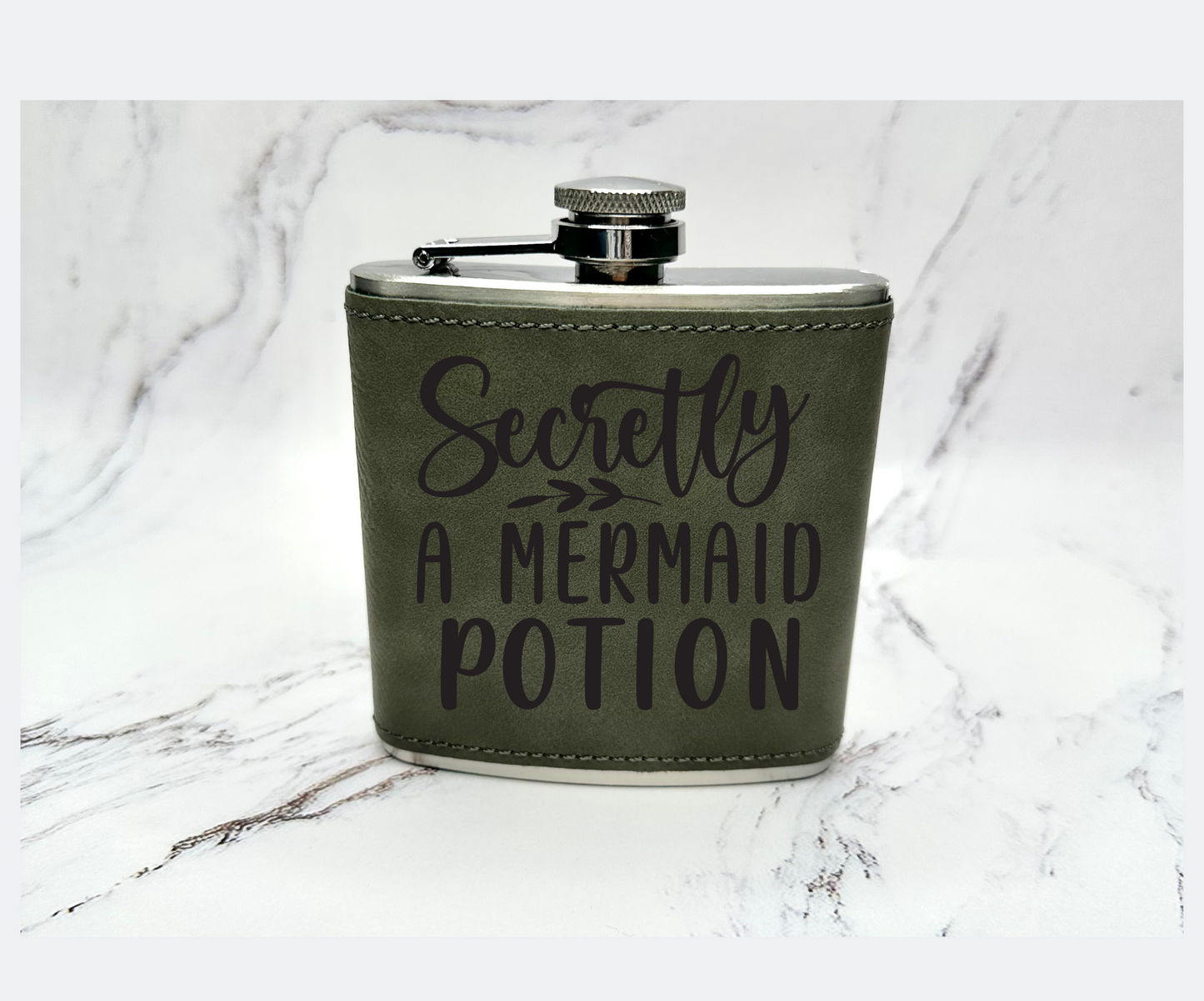 Leather Flasks with Ready Made Designs