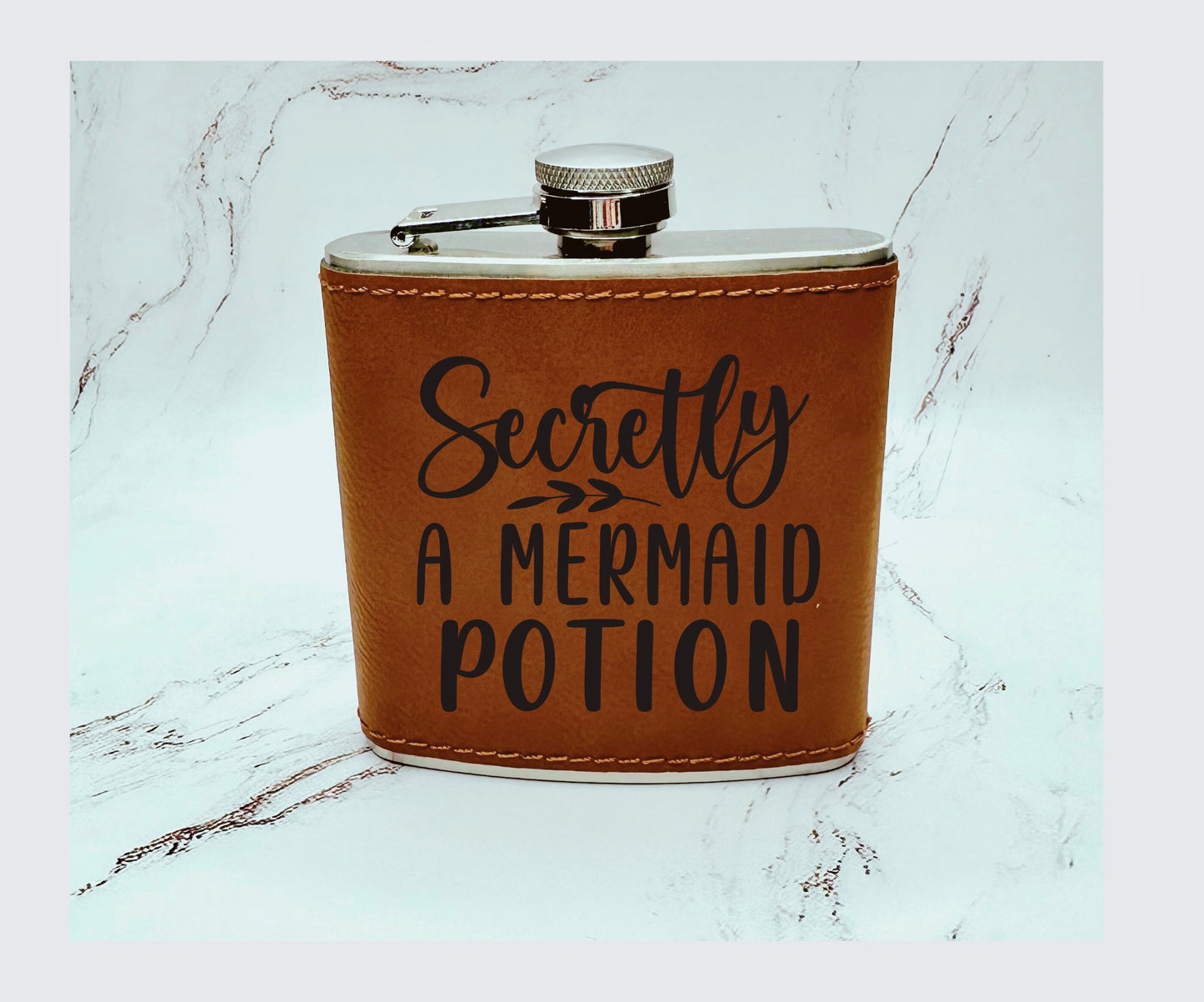 Leather Flasks with Ready Made Designs