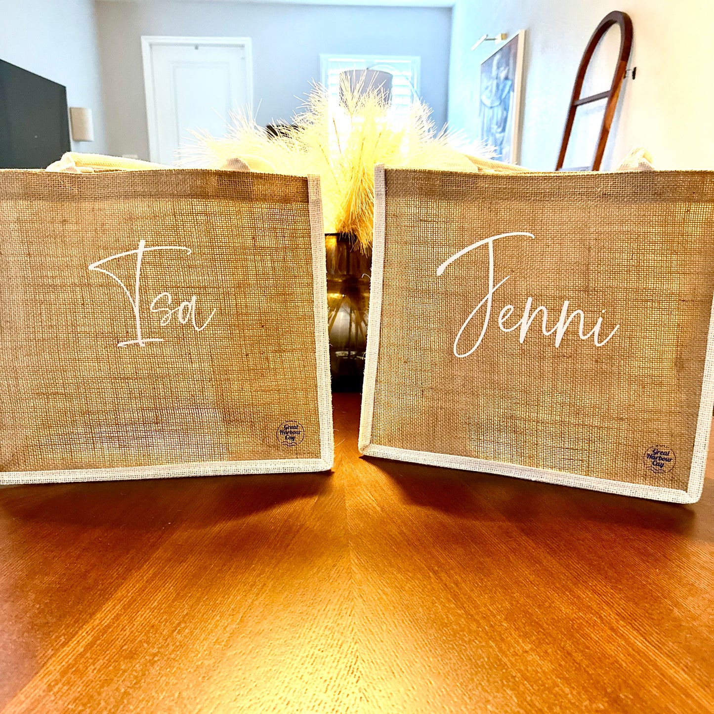 Jute Customizable Tote Bag