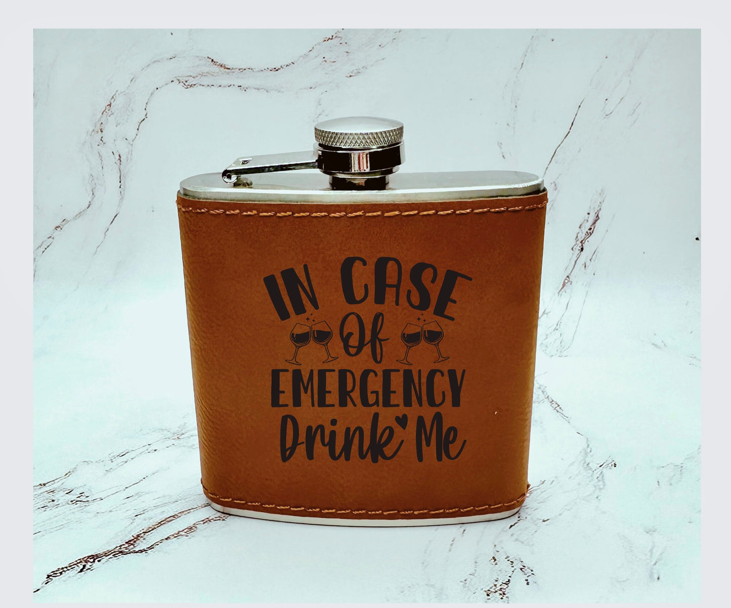 Leather Flasks with Ready Made Designs
