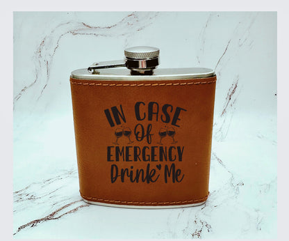 Leather Flasks with Ready Made Designs
