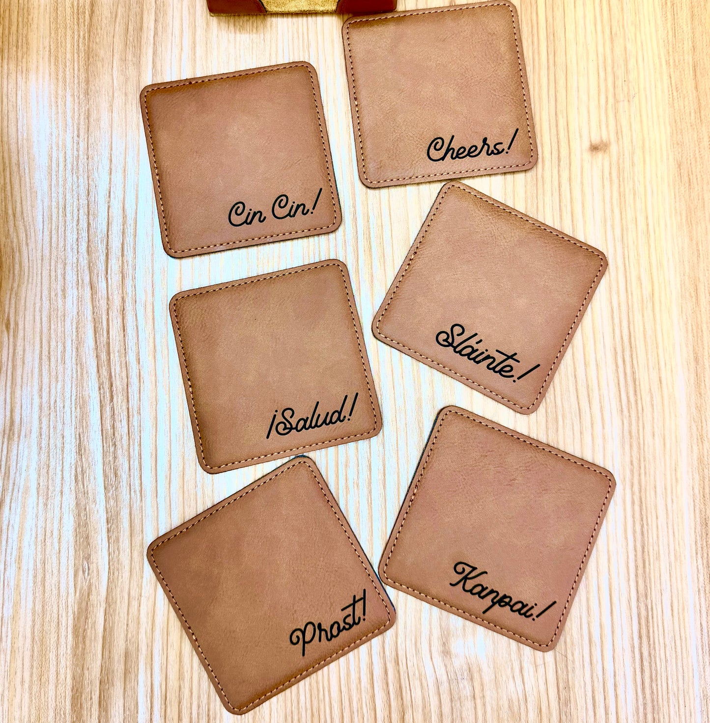 Cheers Coasters in 6 Languages!