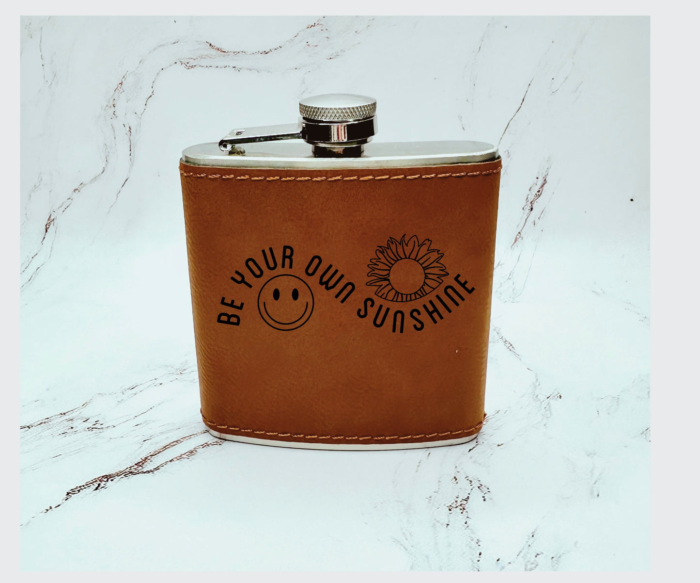 Leather Flasks with Ready Made Designs