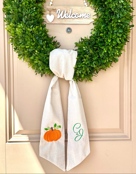 Fall Wreath Sash
