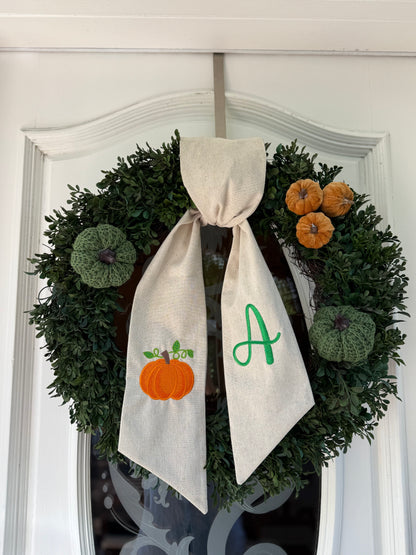 Fall Wreath Sash