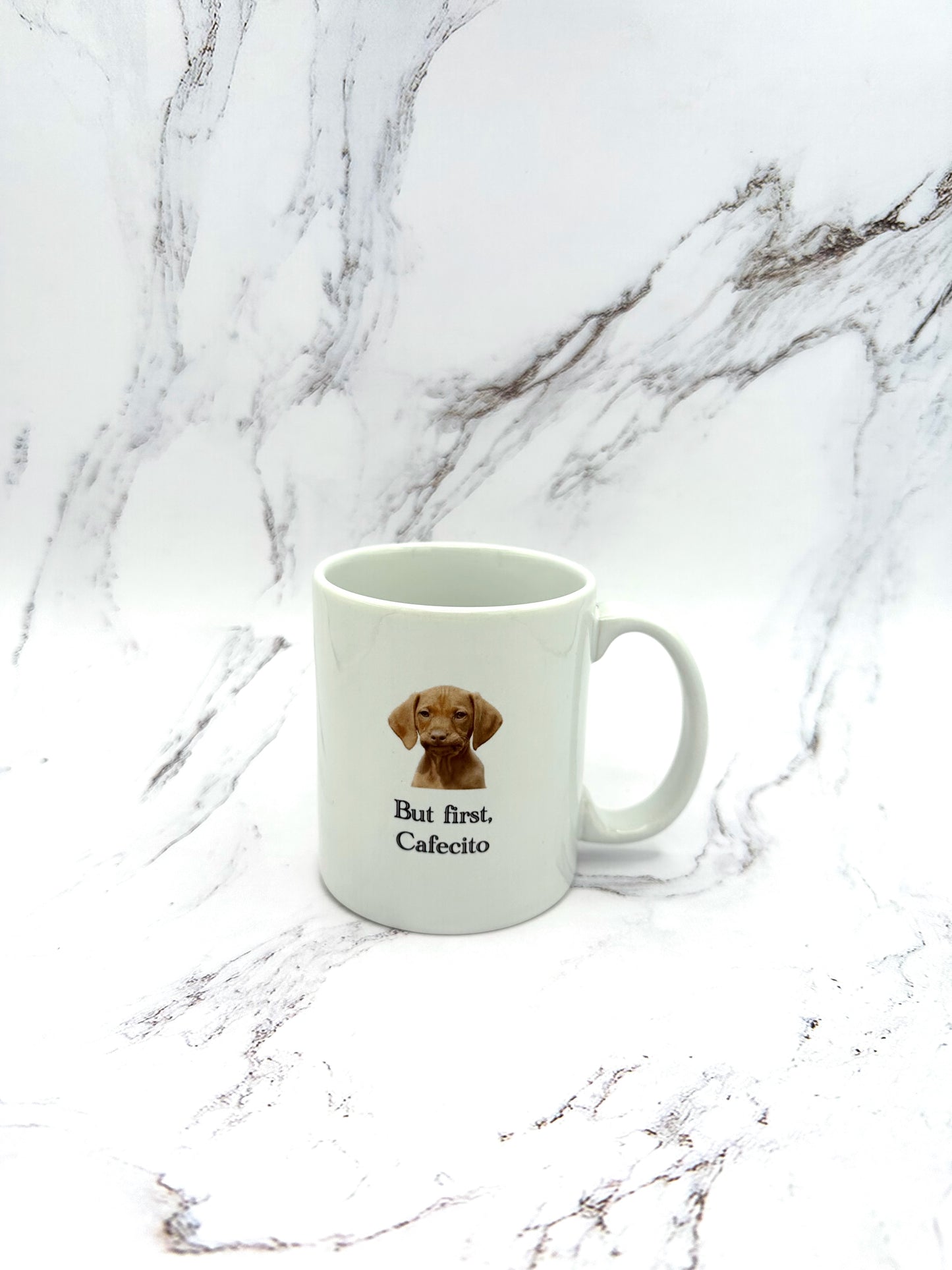 11 oz Mug - But first, Cafecito