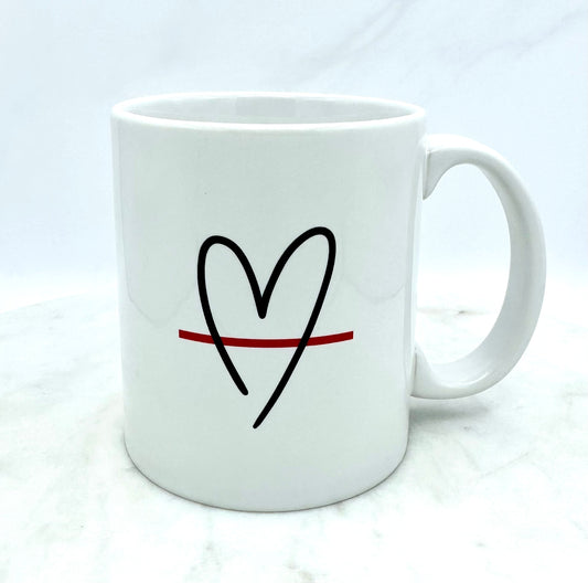11 oz Mug The Heart & The Thin Red Line
