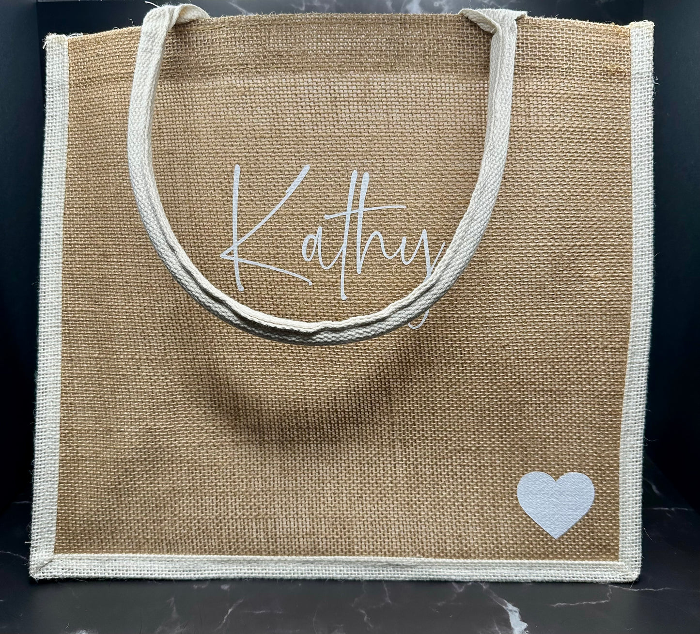 Jute Customizable Tote Bag