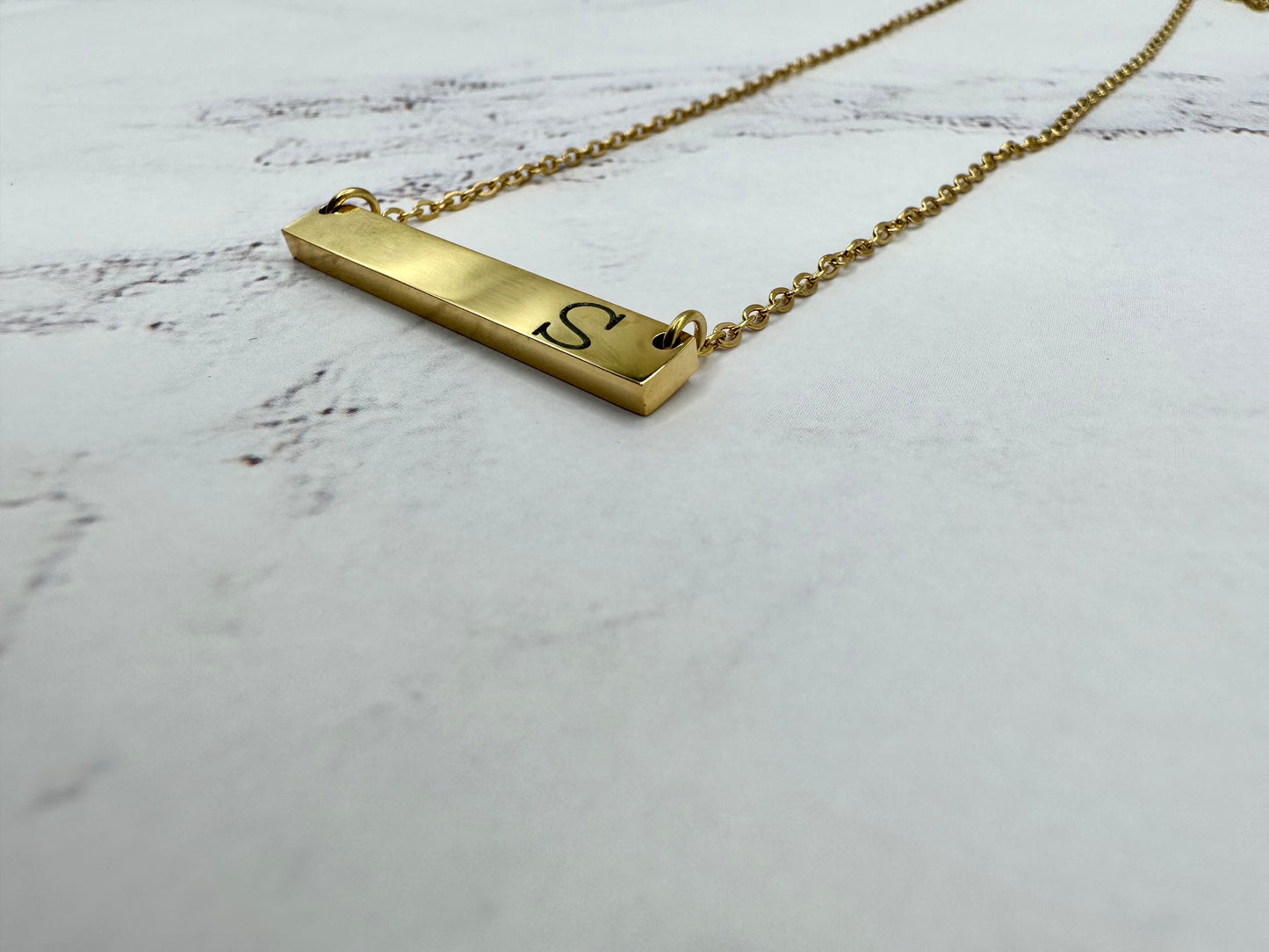Horizontal Bar Necklace (Available with 18K Gold Coating & Stainless)