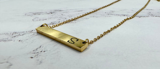 Horizontal Bar Necklace (Available with 18K Gold Coating & Stainless)