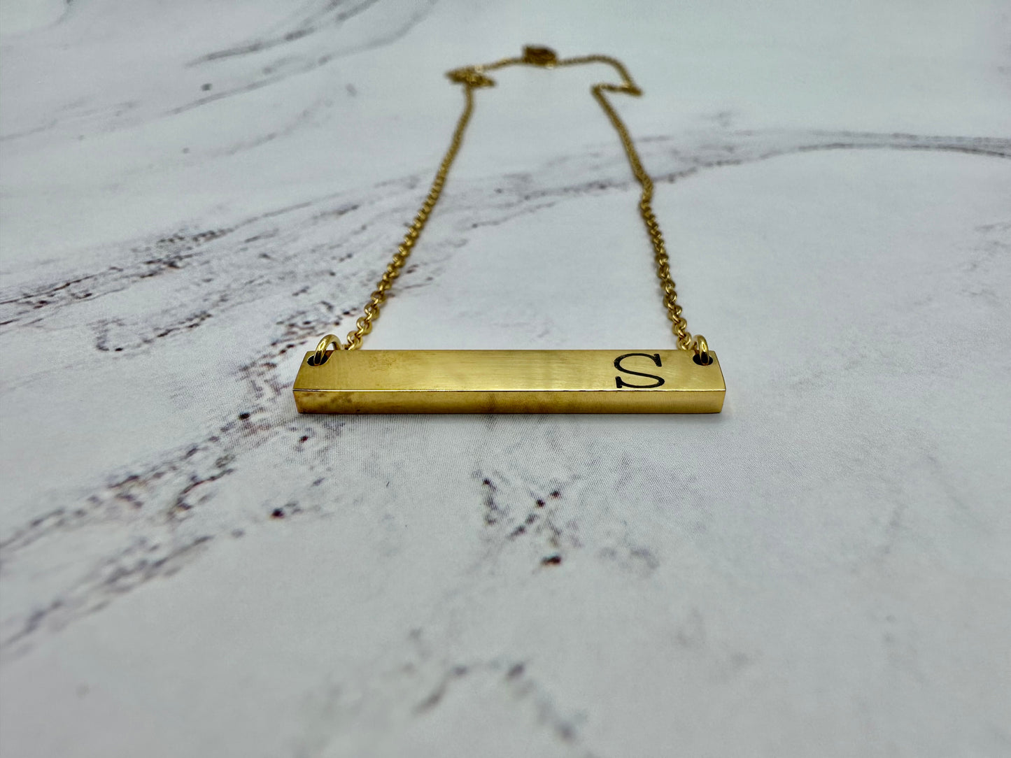 Horizontal Bar Necklace (Available with 18K Gold Coating & Stainless)