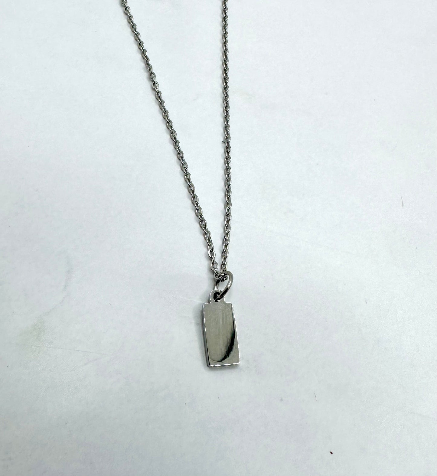 Petite Jewelry Tag Necklace (Available with 18K Gold Coating & Stainless)