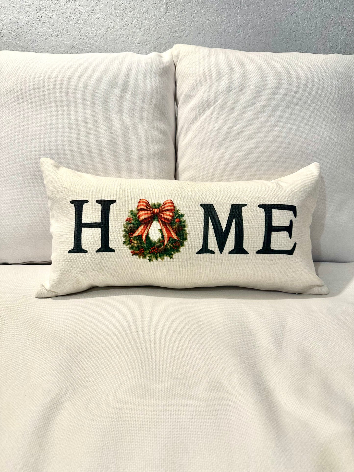 Double sided Fall & Christmas Pillow Cover