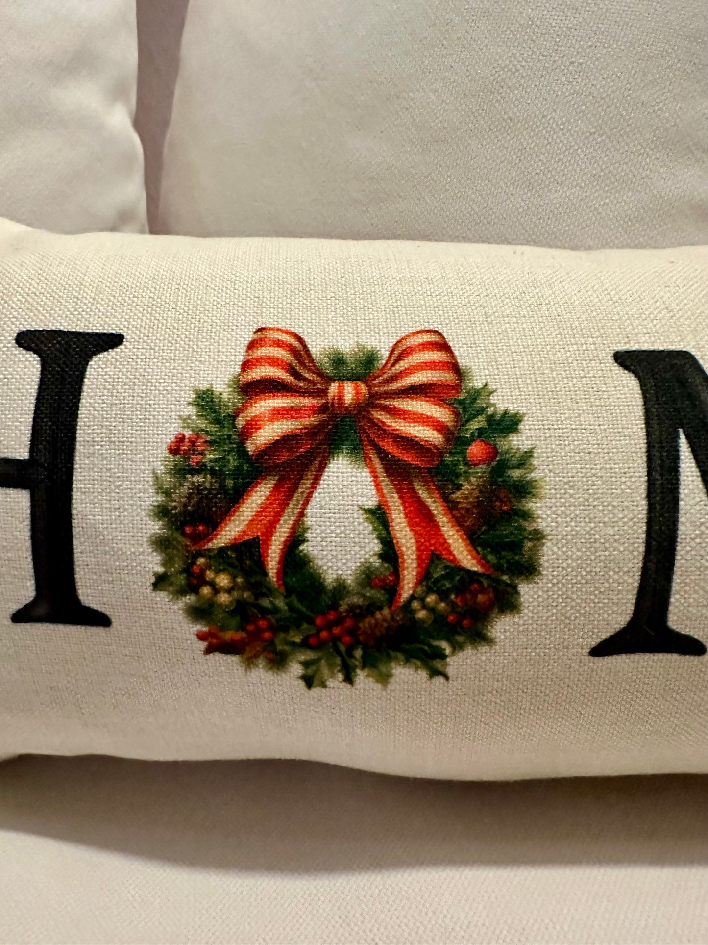 Double sided Fall & Christmas Pillow Cover