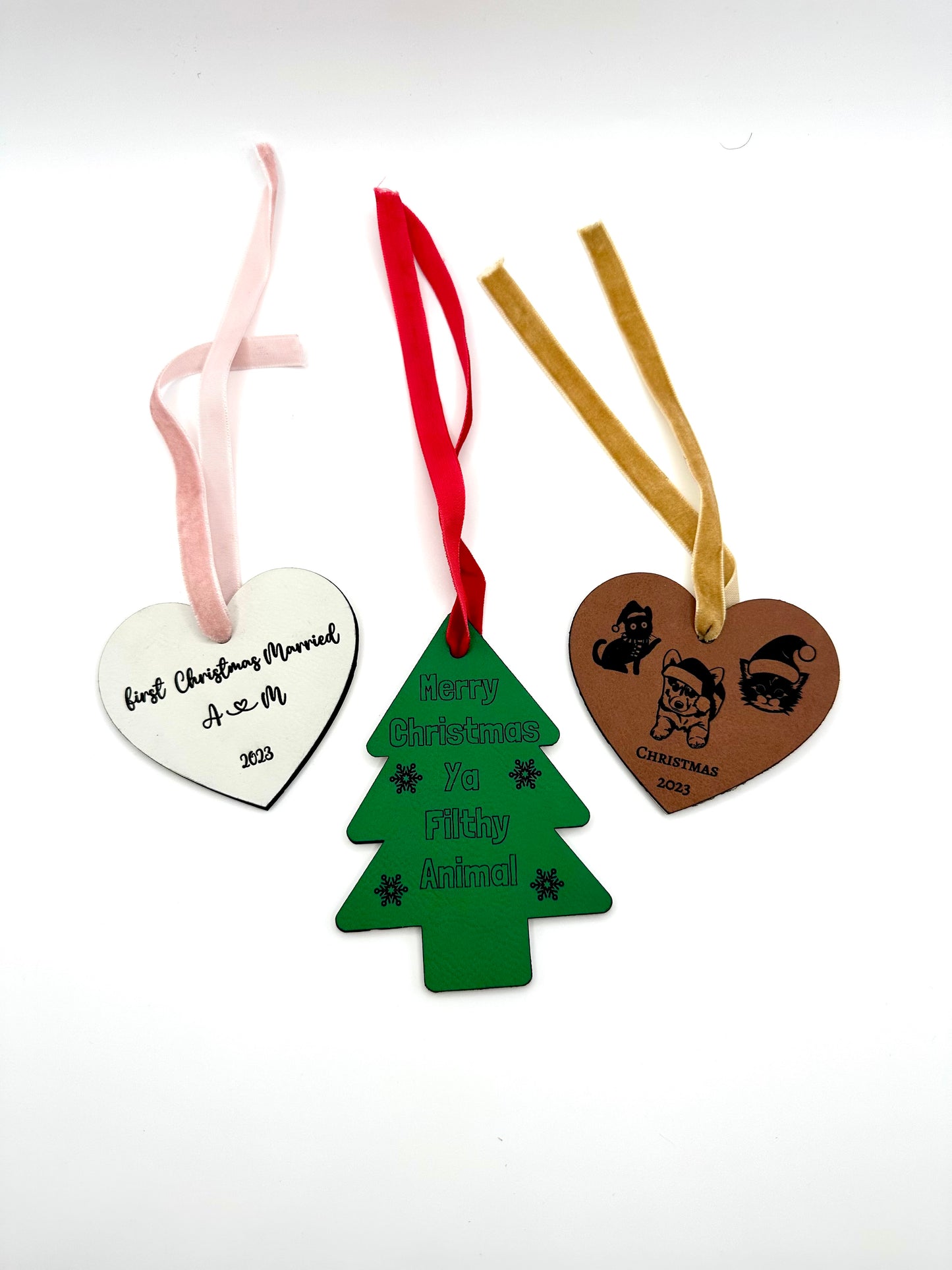 Heart Christmas Ornament "Starring your Furry Family"
