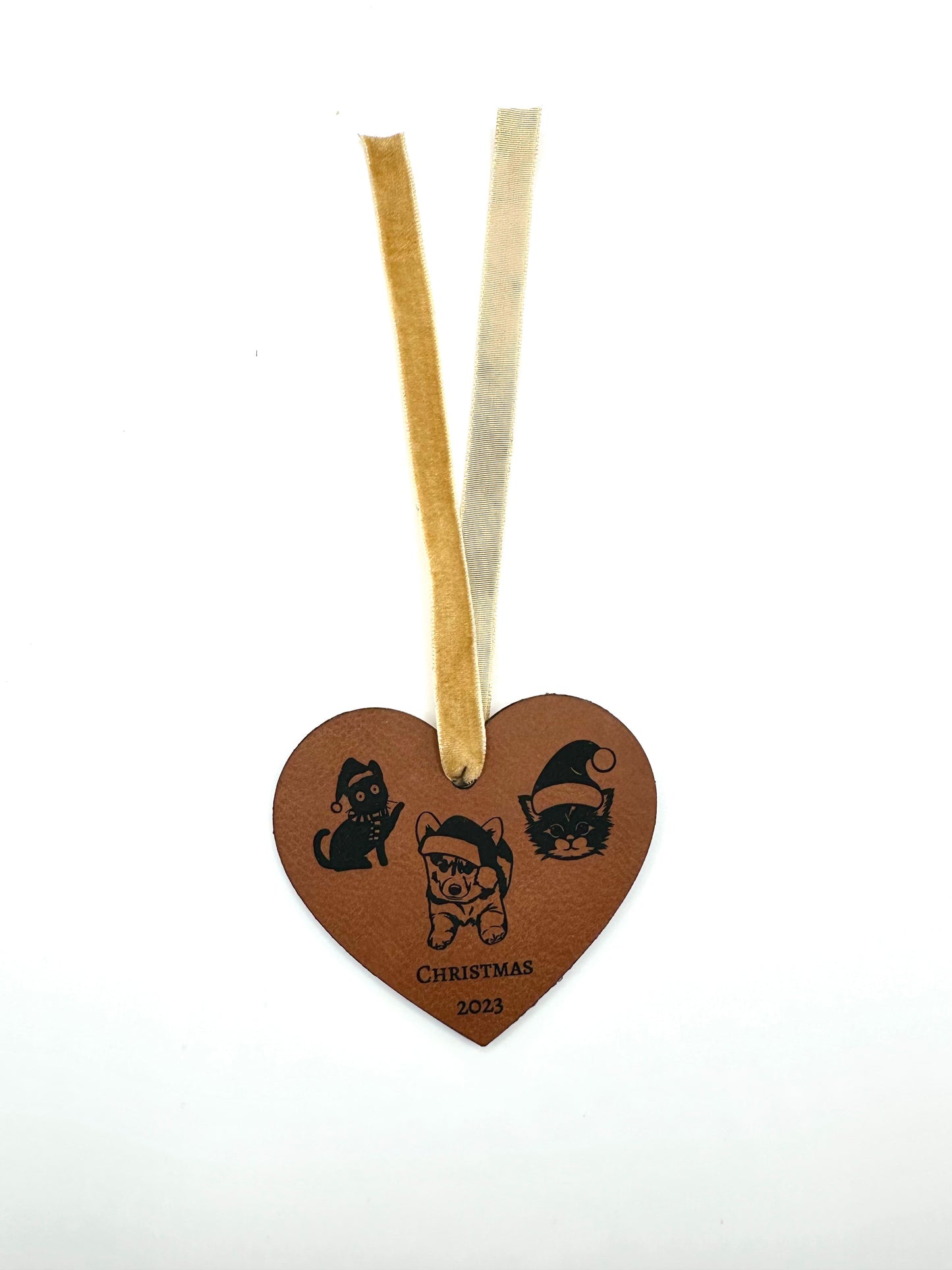 Heart Christmas Ornament "Starring your Furry Family"