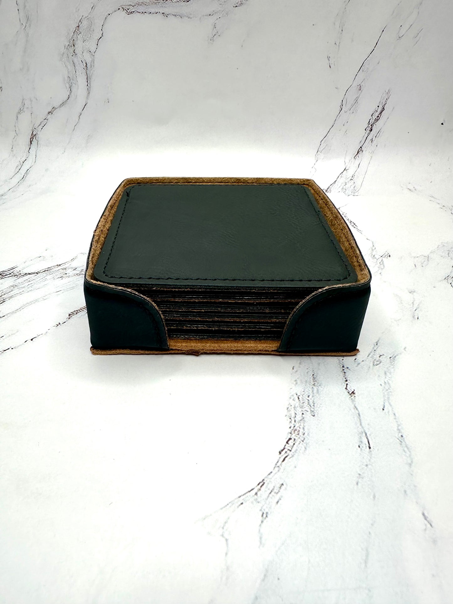 Personalized Engraved Leatherette Coasters