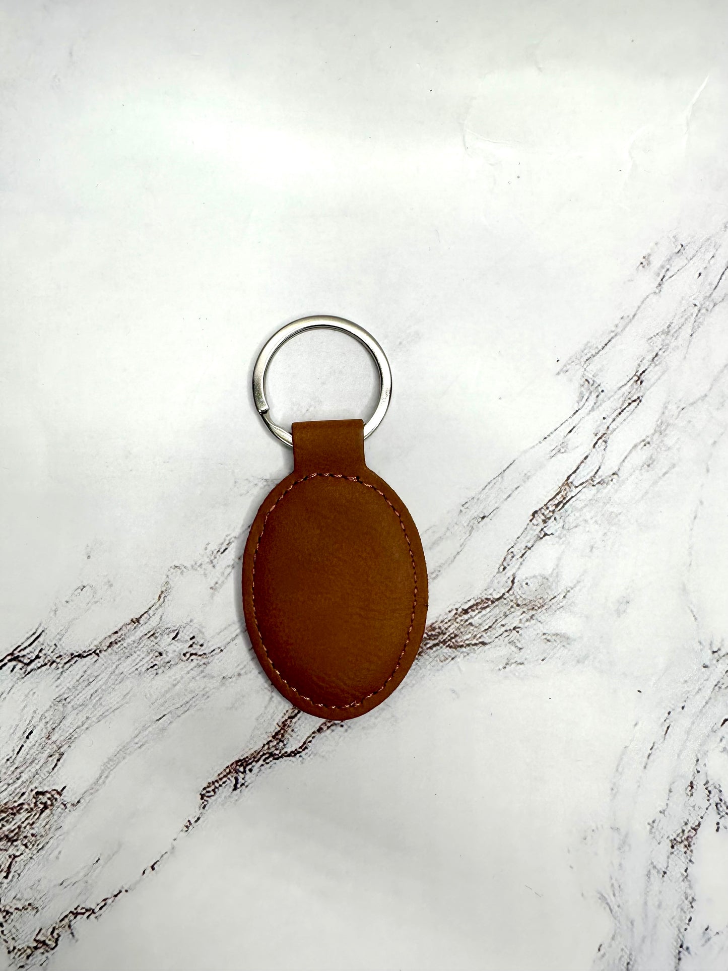 Personalized Engraved Leather Keychains