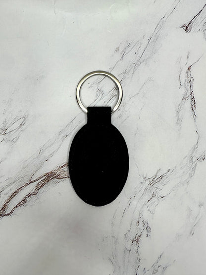 Personalized Engraved Leather Keychains