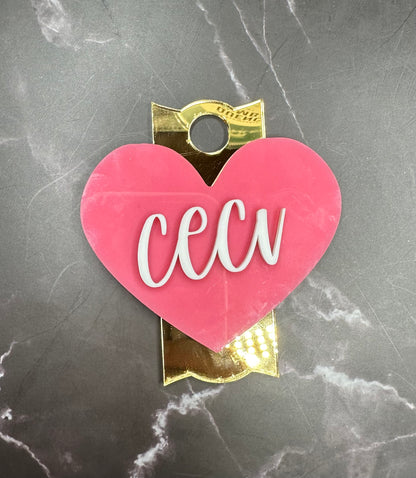 Valentine's Day Edition 40 oz Stanley Name Plate