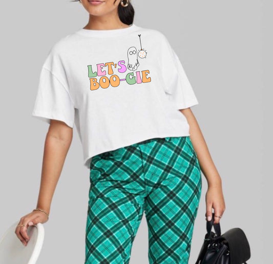 Let's Boogie - Halloween Crop T-Shirt