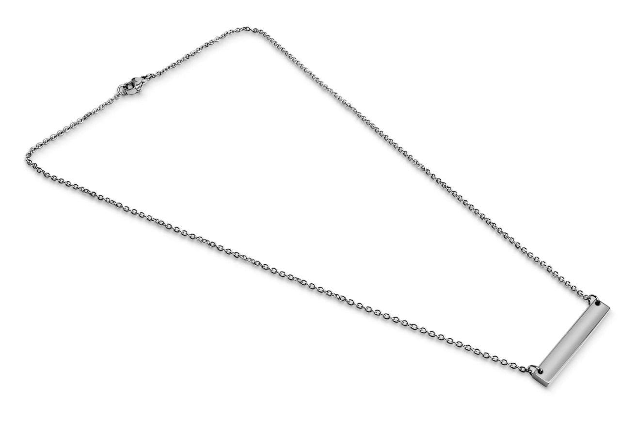 Horizontal Bar Necklace (Available with 18K Gold Coating & Stainless)
