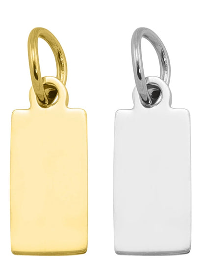 Petite Jewelry Tag Necklace (Available with 18K Gold Coating & Stainless)