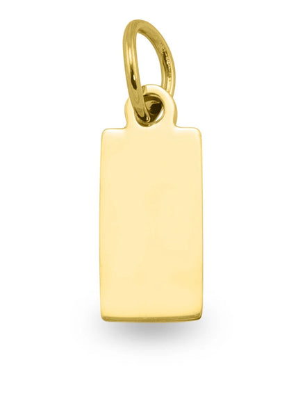 Petite Jewelry Tag Necklace (Available with 18K Gold Coating & Stainless)