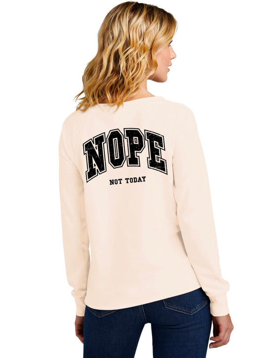 District Women's Featherweight French Terry Long Sleeve Crewneck