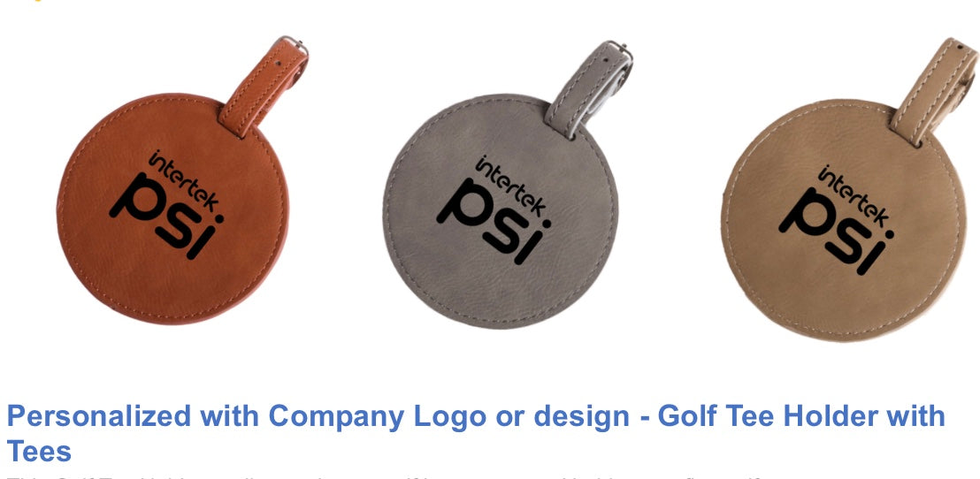 Golf Tee Holder with Tees with Company Logo