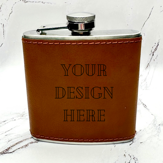 Completely Customized Leather Flasks