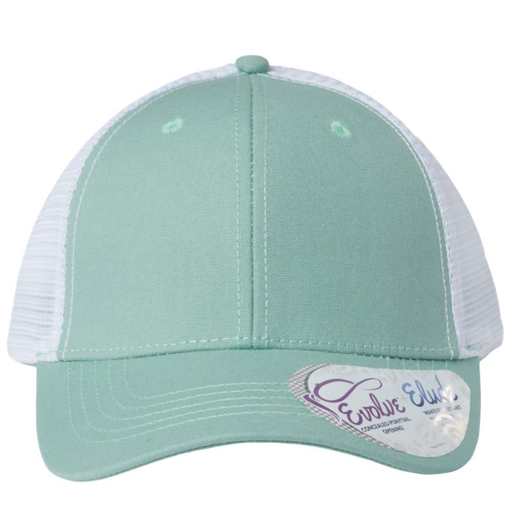 Women's Ponytail Friendly Hat - Infinity Her - Trucker Cap