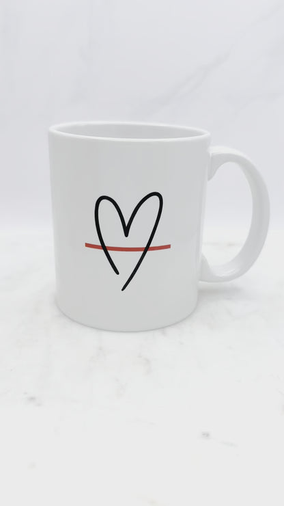 11 oz Mug The Heart & The Thin Red Line